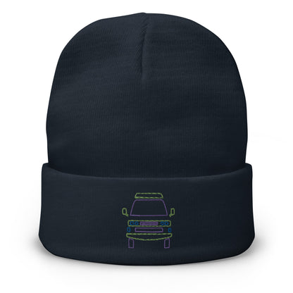 Friendly Face Embroidered Beanie
