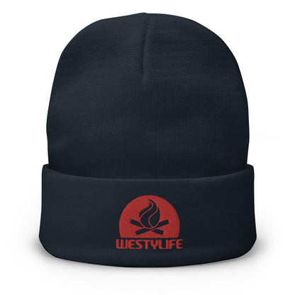 Westy Life Camp Fire Embroidered Beanie