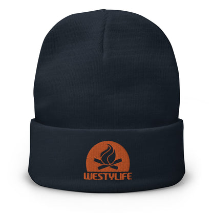 Westy Life Camp Fire Embroidered Beanie