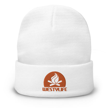 Westy Life Camp Fire Embroidered Beanie