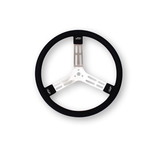 Longacre 15" Aluminum - Black w/ natural spokes and smooth grip 52-56801
