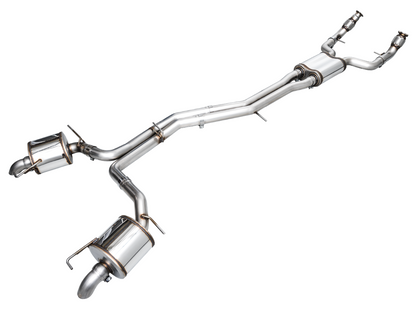 AWE Tuning Touring Edition Exhaust for Audi C8 A6/A7 3.0T - Turn Downs 3015-31003