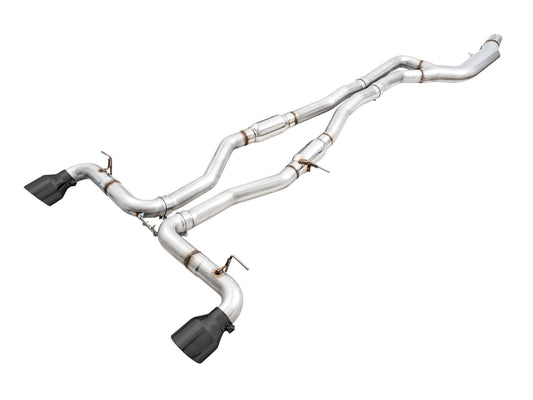 AWE Tuning Track Edition Exhaust for A90 Supra - 5" Diamond Black Tips 3015-33130