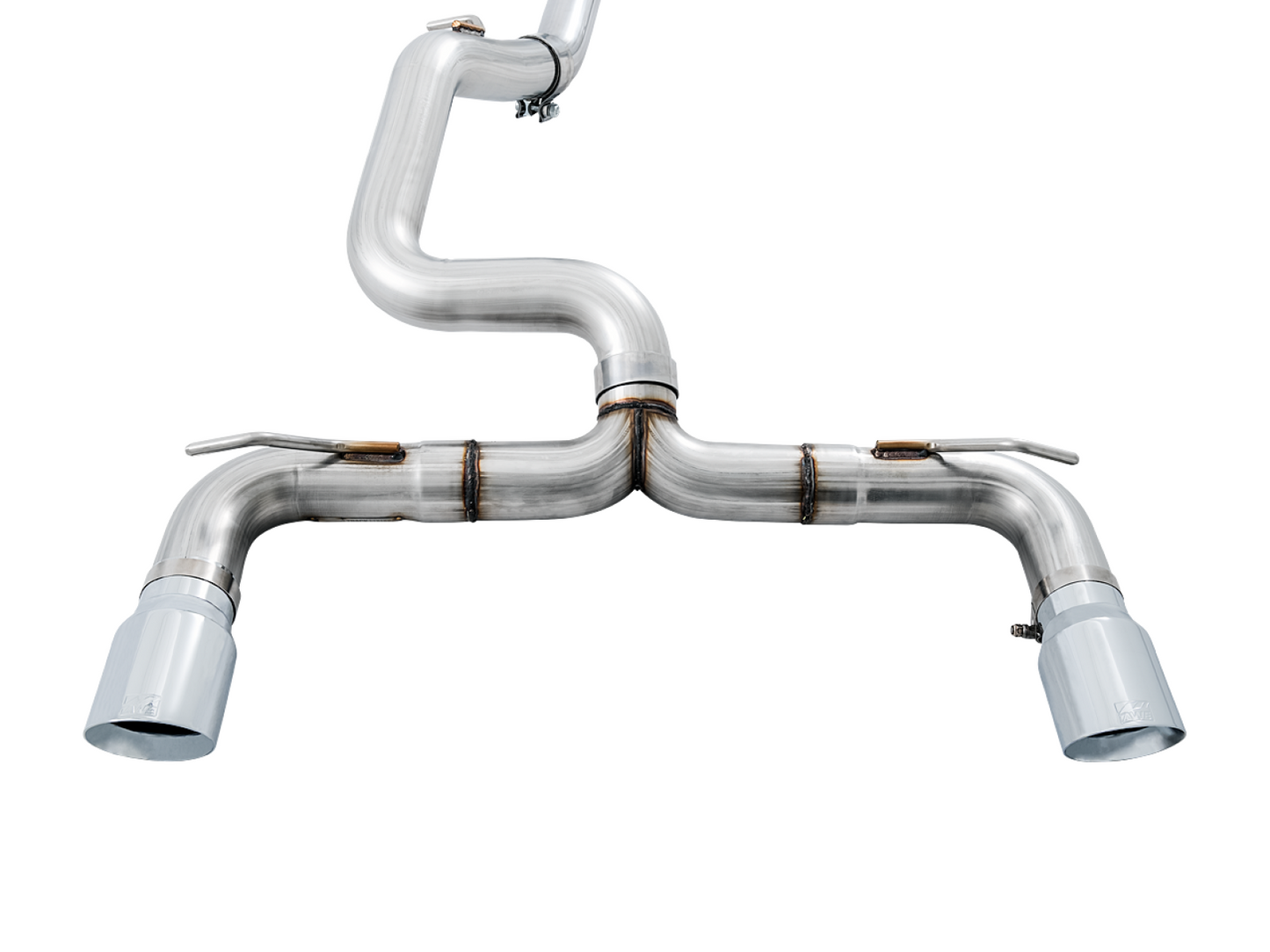 AWE Tuning Track Edition Cat-back Exhaust for Ford Focus RS - Chrome Silver Tips 3020-32030