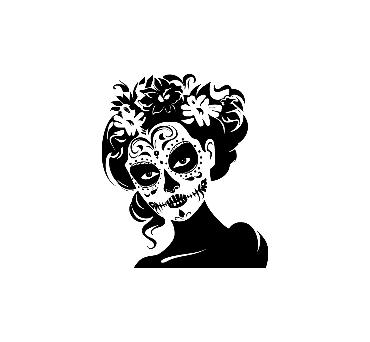 La Catrina Hood Graphic