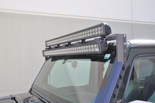 LB-2 Windshield Double LED Bracket (LBSRTB-02)-DV8 Offroad