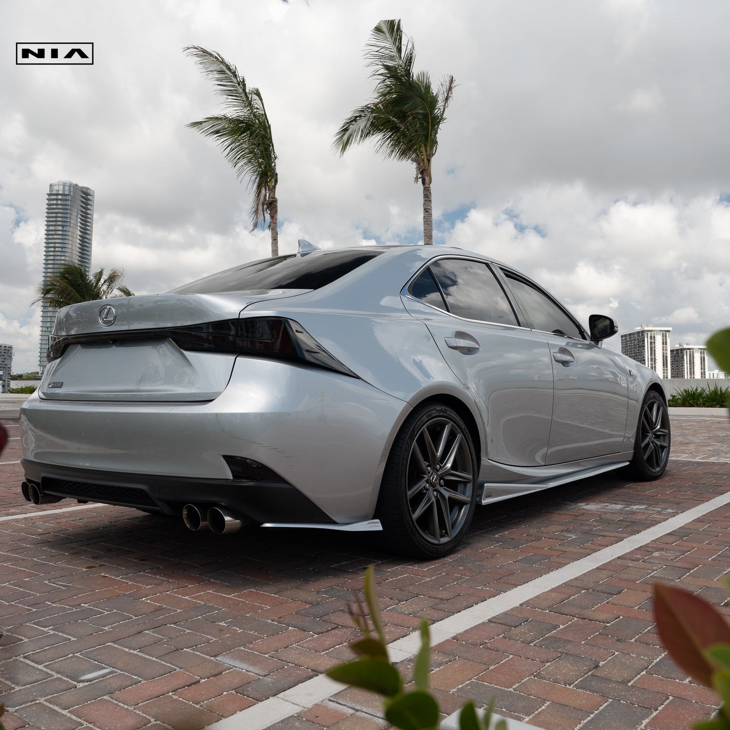 Lexus IS Base Model, F-Sport NIA Rear Lip Spats bodykit  2017-2020 in ABS