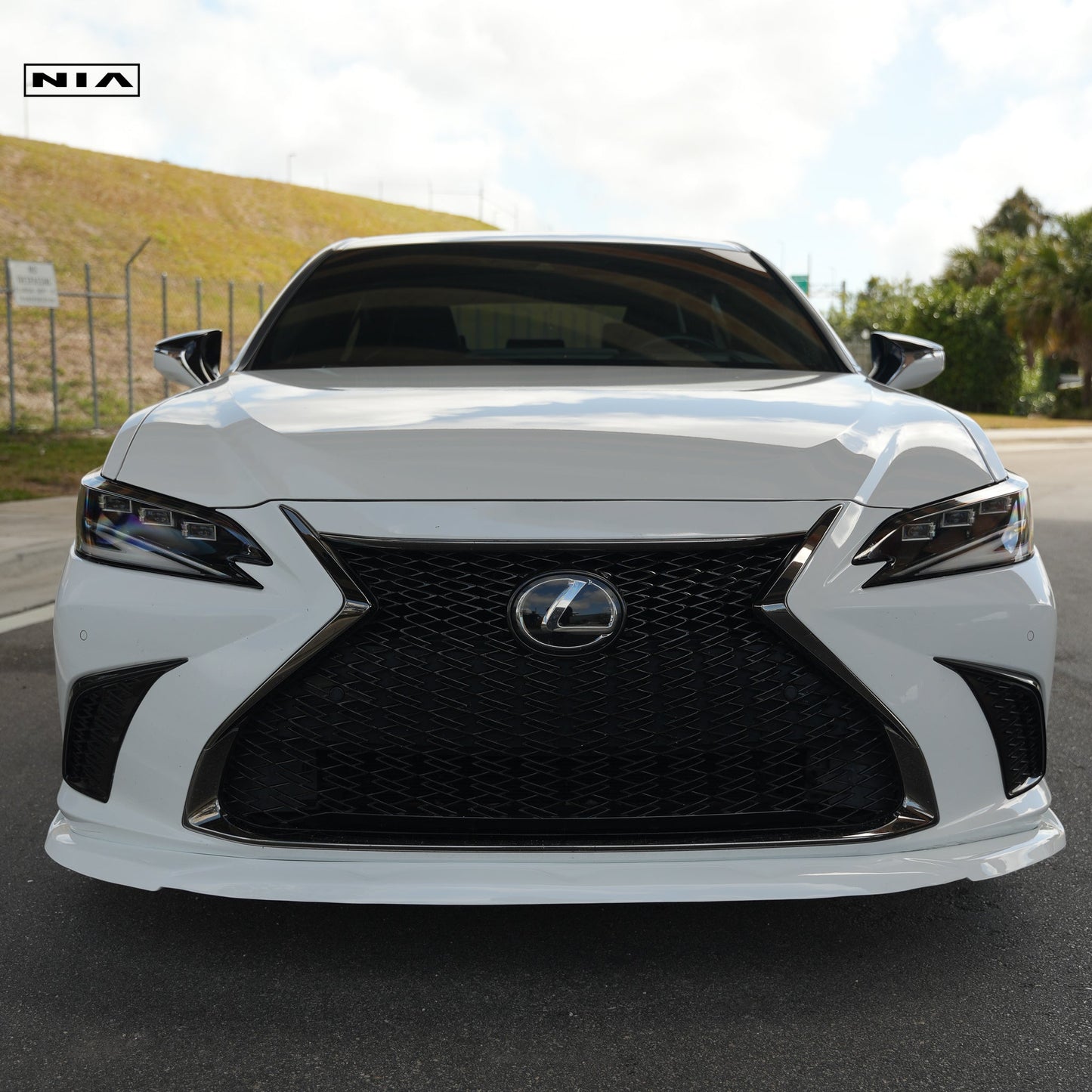 Lexus ES Base Model, F-Sport NIA Full lip Body Kit 5pcs (Front Splitter, Side Skirt Rockers, Rear apron spats) 2019-2025 in ABS