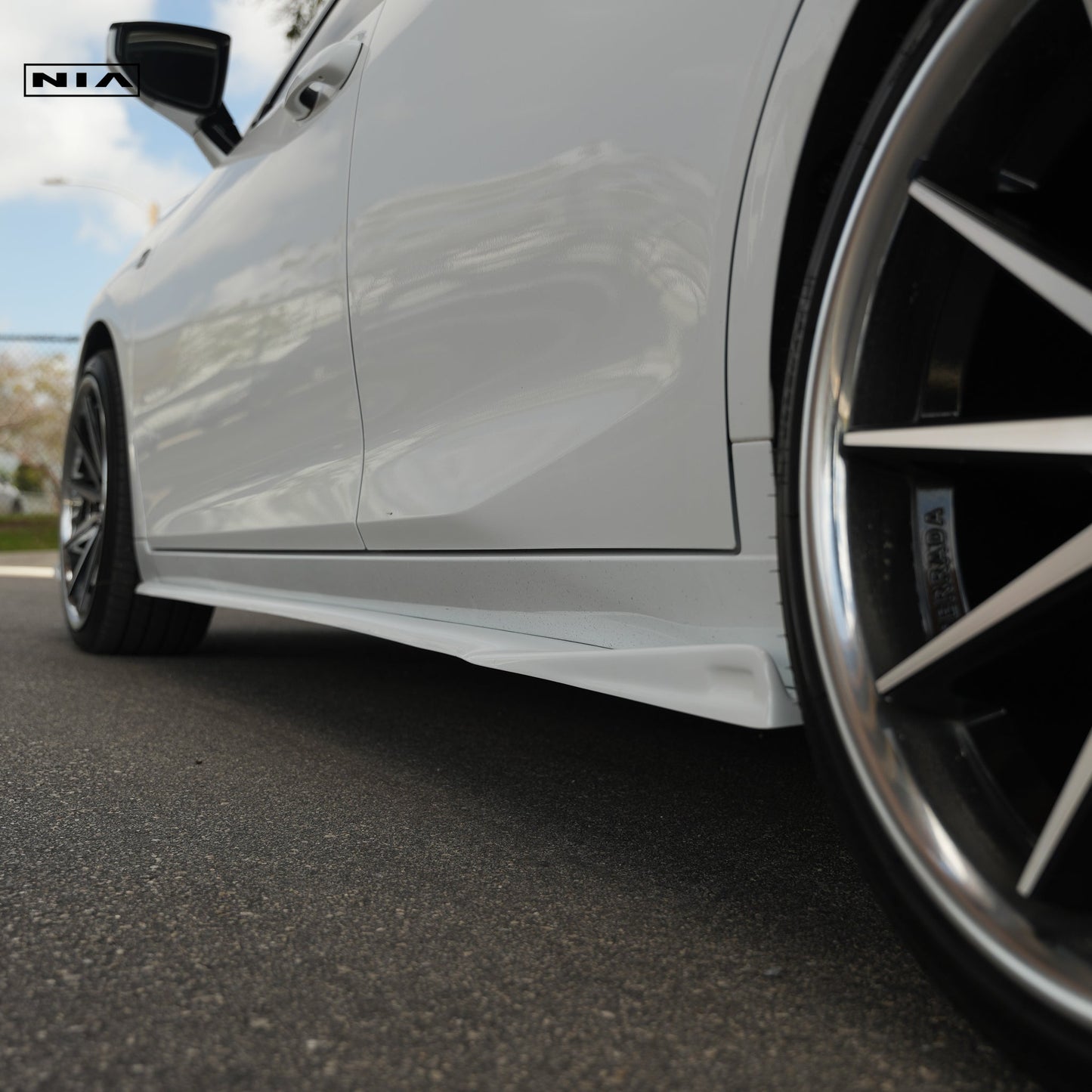 Lexus ES Base Model, F-Sport NIA Full lip Body Kit 5pcs (Front Splitter, Side Skirt Rockers, Rear apron spats) 2019-2025 in ABS