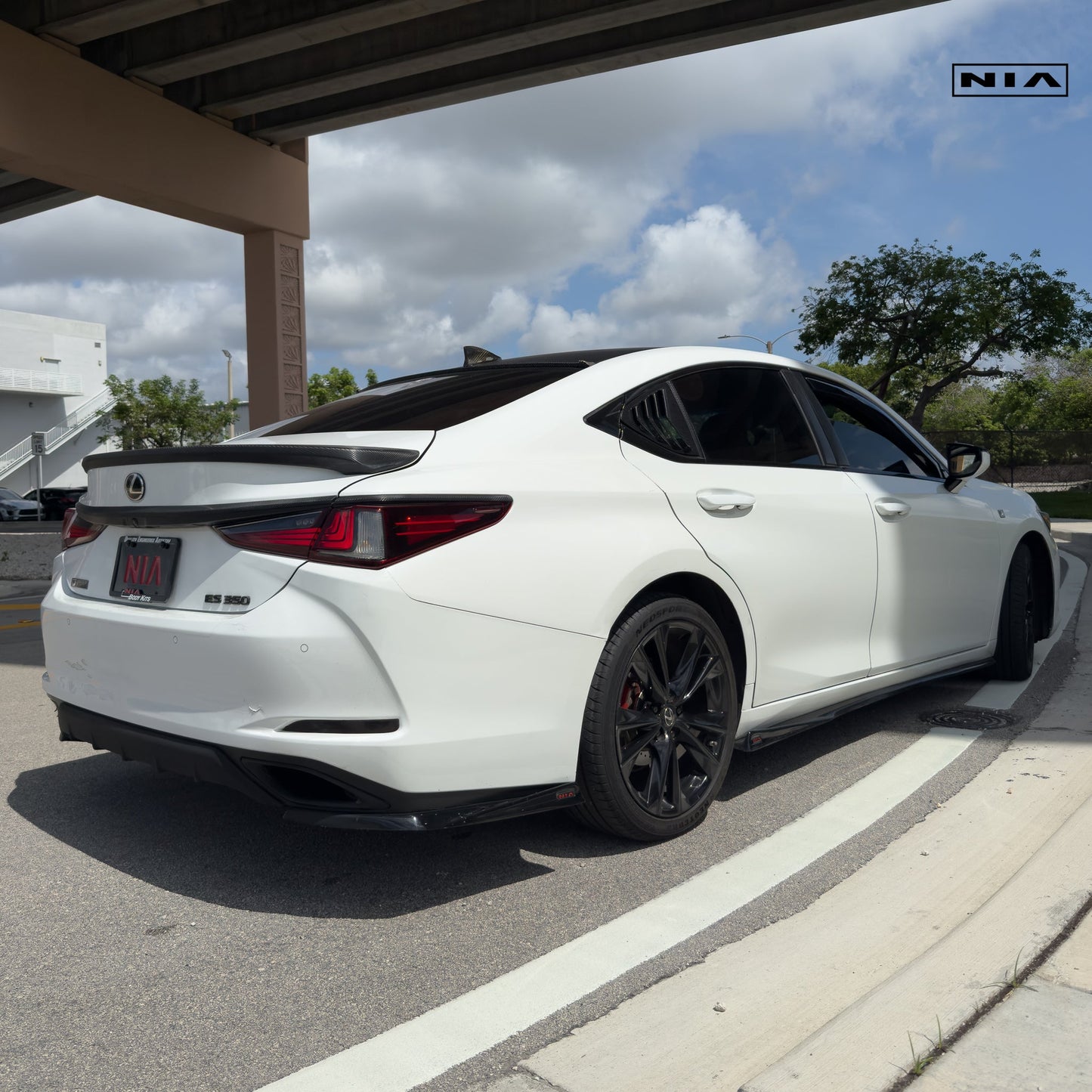 Lexus ES Base Model, F-Sport NIA rear lip spats bodykit 2019-2025 in ABS