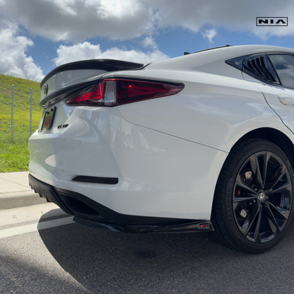 Lexus ES Base Model, F-Sport NIA rear lip spats bodykit 2019-2025 in ABS