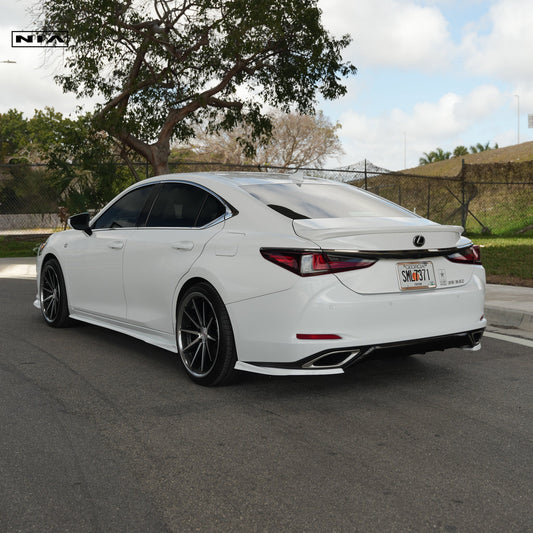 Lexus ES Base Model, F-Sport NIA Full lip Body Kit 5pcs (Front Splitter, Side Skirt Rockers, Rear apron spats) 2019-2025 in ABS