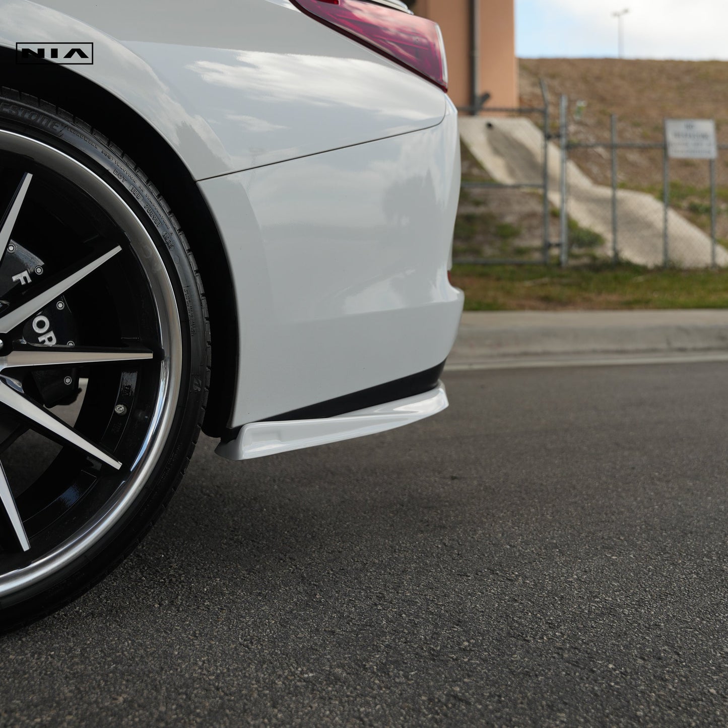 Lexus ES Base Model, F-Sport NIA Full lip Body Kit 5pcs (Front Splitter, Side Skirt Rockers, Rear apron spats) 2019-2025 in ABS