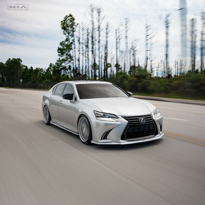 Lexus GS Base model, F-sport NIA Front Splitter Lip body kit 2016-2020 in ABS or Carbon Fiber