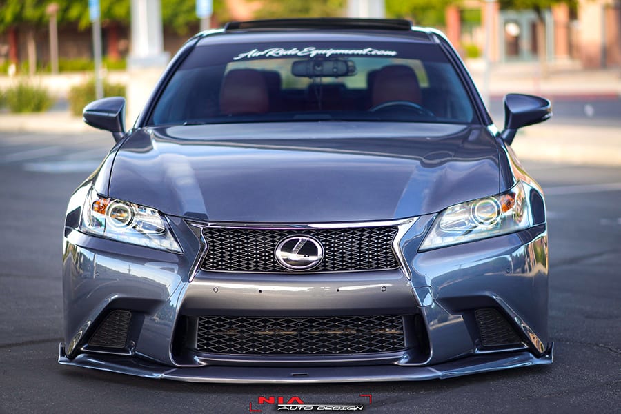 Lexus GS F-Sport NIA Full lip Body Kit 5pcs (Front Splitter, Side Skirt Rockers, Rear apron spats) 2012-2015 in ABS