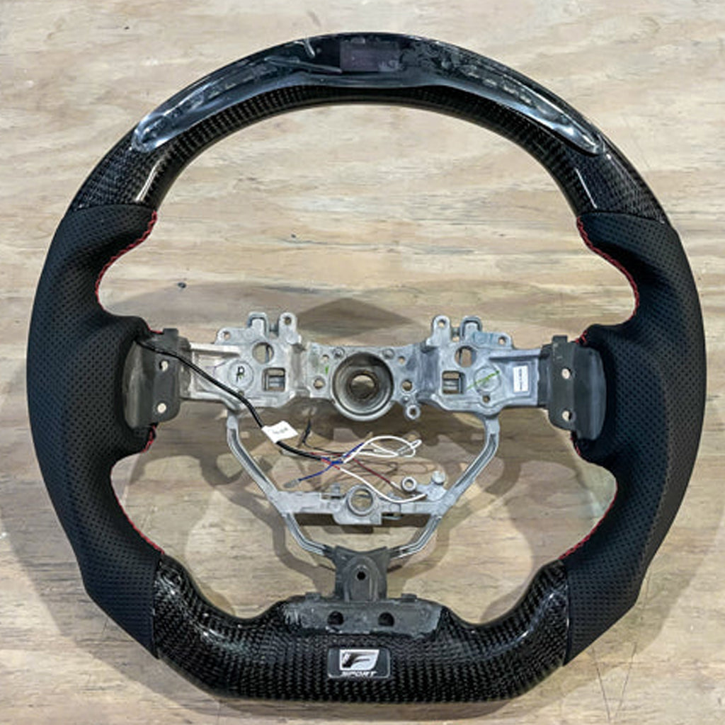 NIA Lexus Carbon Fiber Steering Wheel With Inserts for RC-F (2015-2019) RCF15-STW-CFINSRT