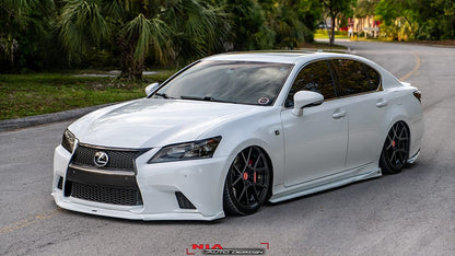 Lexus GS F-Sport NIA Full lip Body Kit 5pcs (Front Splitter, Side Skirt Rockers, Rear apron spats) 2012-2015 in ABS