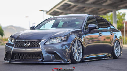 Lexus GS F-Sport NIA Full lip Body Kit 5pcs (Front Splitter, Side Skirt Rockers, Rear apron spats) 2012-2015 in ABS