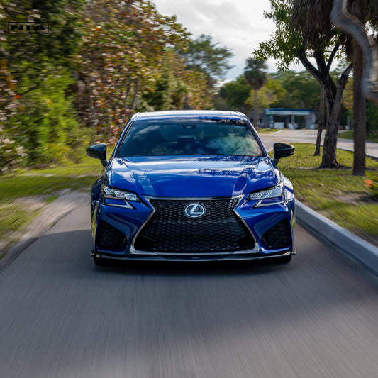 Lexus GS-F NIA Front Splitter Lip 2016-2020 in ABS or Carbon Fiber
