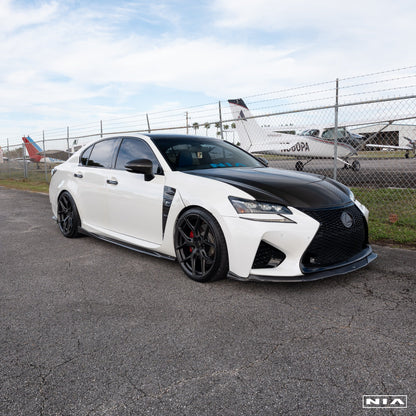 Lexus GS-F NIA Full lip Body Kit 6pcs (Front Splitter, Side Skirt Rockers, Rear apron spats, Diffuser Bumper Extension) 2016-2020  in ABS