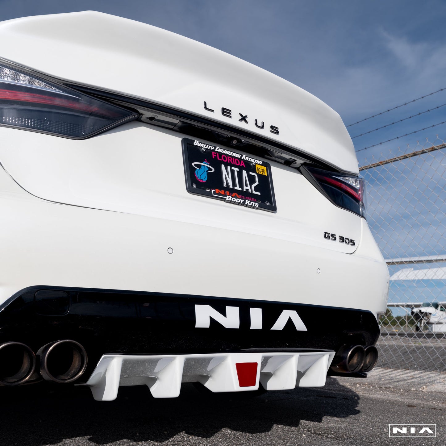 Lexus GS Base Model, F-Sport, GS-F NIA ducktail Spoiler V2 2012-2020 in ABS