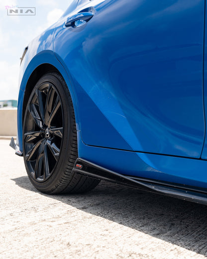 Lexus IS 2021-2026 NIA Side skirts aero lip bodykit in ABS or Carbon Fiber (Base, F Sport, IS300, IS350, IS500)