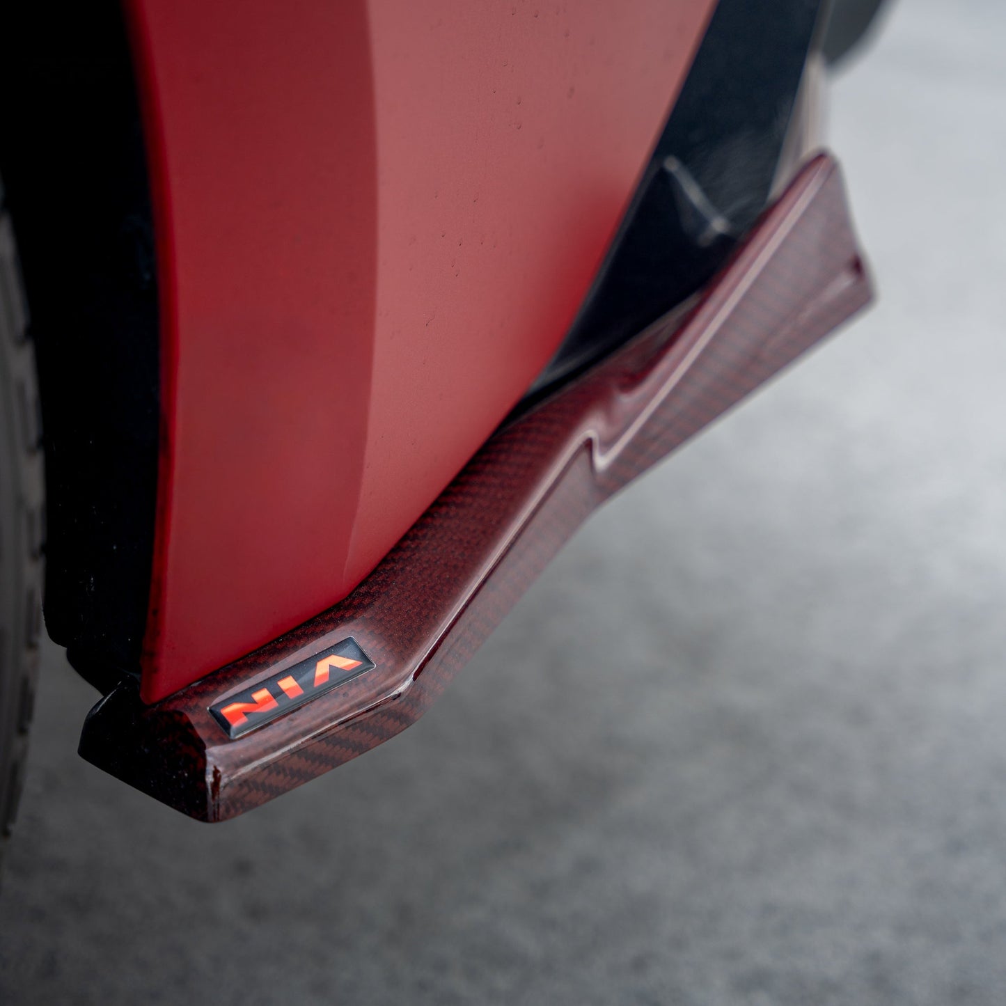 Lexus IS Base Model, F-Sport NIA Rear Lip Spats bodykit  2021-2026 in ABS or Carbon Fiber