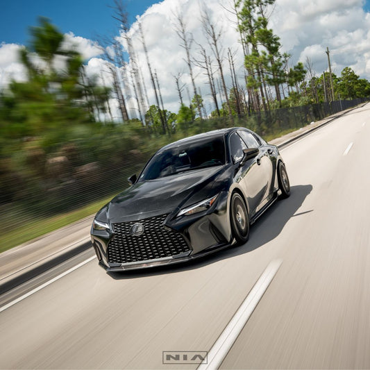 Lexus IS Base Model NIA Front Splitter Lip body kit 2021-2025 in ABS or Carbon Fiber