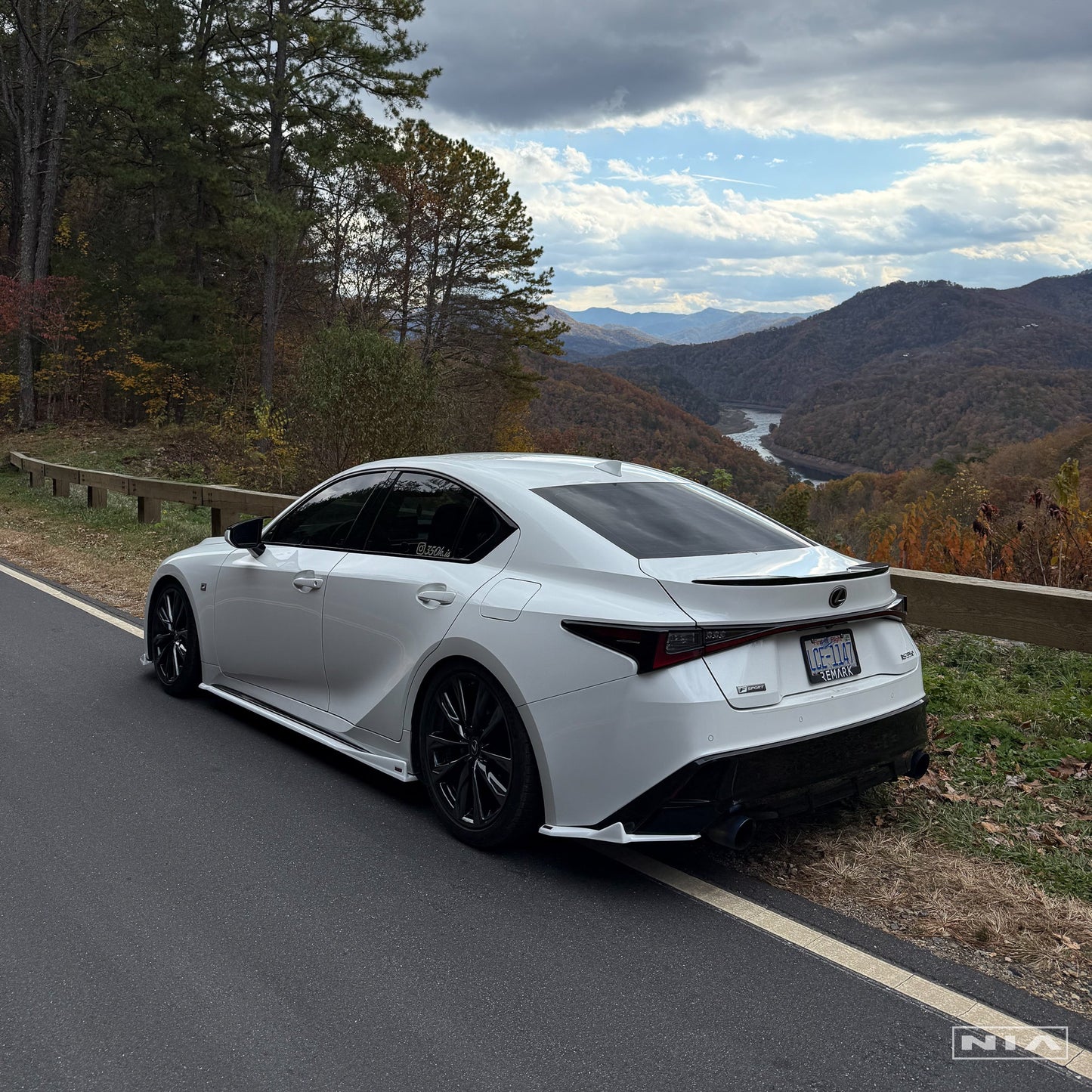 Lexus IS Base Model, F-Sport NIA Rear Lip Spats bodykit  2021-2026 in ABS or Carbon Fiber