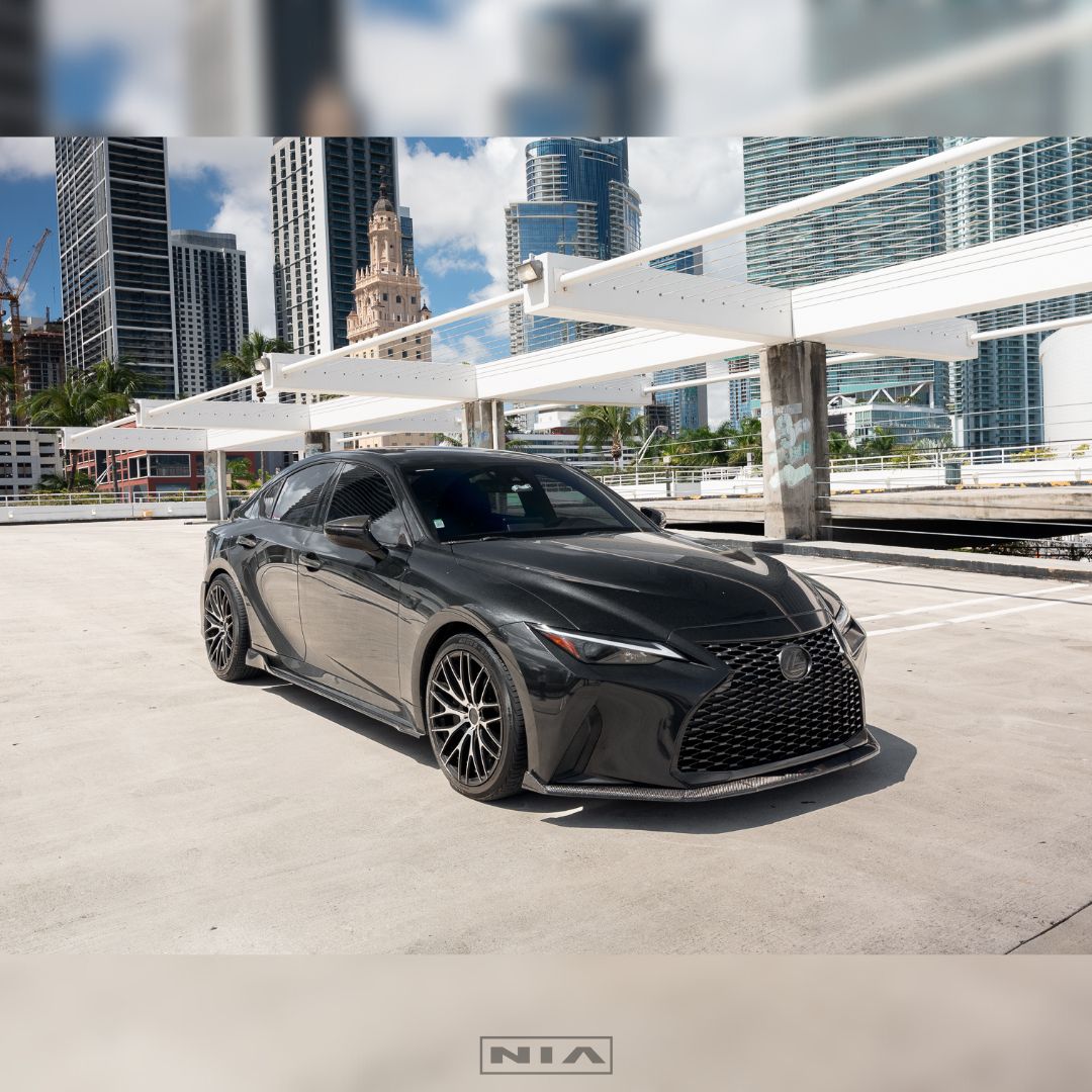 Lexus IS Base Model NIA Front Splitter Lip body kit 2021-2025 in ABS or Carbon Fiber