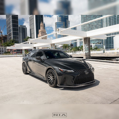 Lexus IS Base Model NIA Front Splitter Lip body kit 2021-2025 in ABS or Carbon Fiber