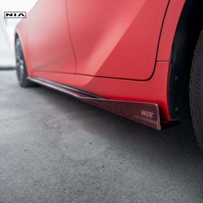 Lexus IS 2021-2026 NIA Side skirts aero lip bodykit in ABS or Carbon Fiber (Base, F Sport, IS300, IS350, IS500)