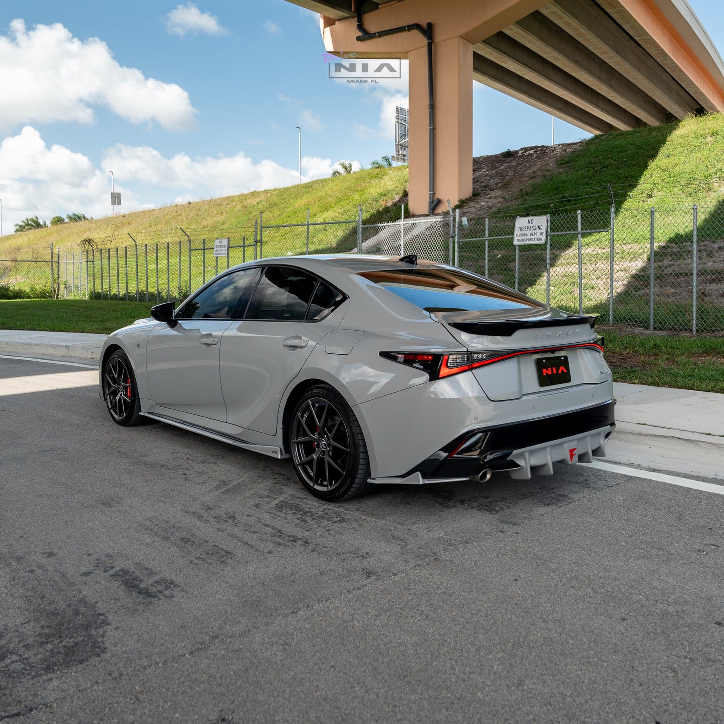 Lexus IS Base Model, F-Sport NIA Rear Lip Spats bodykit  2021-2026 in ABS or Carbon Fiber