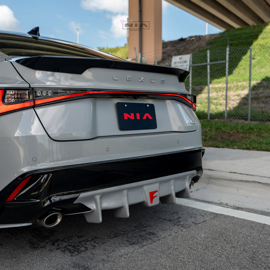 Lexus IS Base Model, F-Sport NIA rear lip bumper extension Diffuser bodykit  2021-2026 in ABS or Carbon Fiber