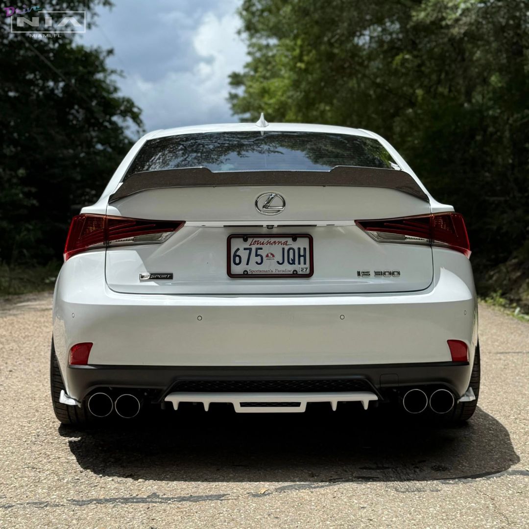 Lexus IS F-Sport NIA rear lip bumper extension Diffuser bodykit 2017-2020 in ABS