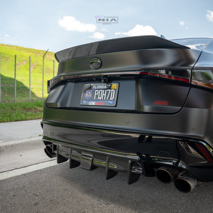 Lexus IS Base Model, F-Sport NIA rear lip bumper extension Diffuser bodykit 2021-2026 in ABS or Carbon Fiber