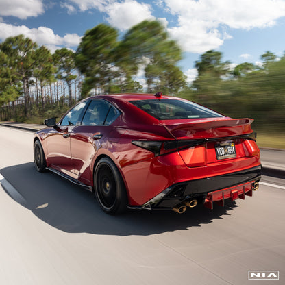 Lexus IS 500 NIA  Full lip Body Kit 6pcs (Front Splitter, Side Skirt Rockers, Rear apron spats, Diffuser Bumper Extension) 2022-2025 in ABS or Carbon Fiber