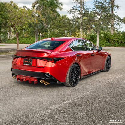 Lexus IS 500 NIA  Full lip Body Kit 6pcs (Front Splitter, Side Skirt Rockers, Rear apron spats, Diffuser Bumper Extension) 2022-2025 in ABS or Carbon Fiber
