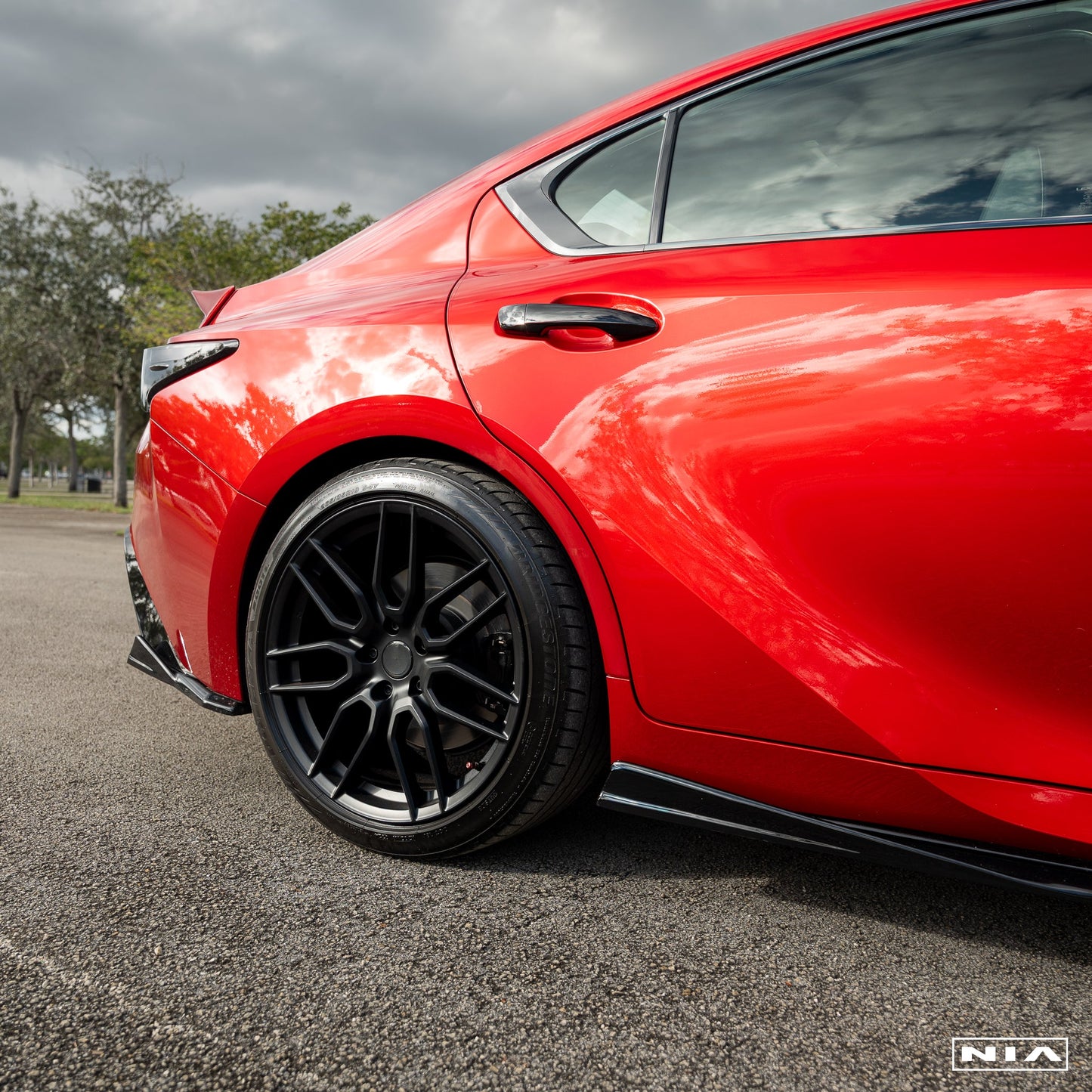 Lexus IS 500 NIA Rear Lip Spats bodykit  2022-2025 in ABS and Carbon Fiber