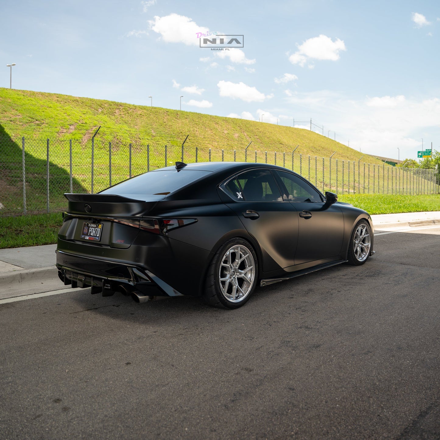 Lexus IS Base Model, F-Sport NIA rear lip bumper extension Diffuser bodykit 2021-2026 in ABS or Carbon Fiber