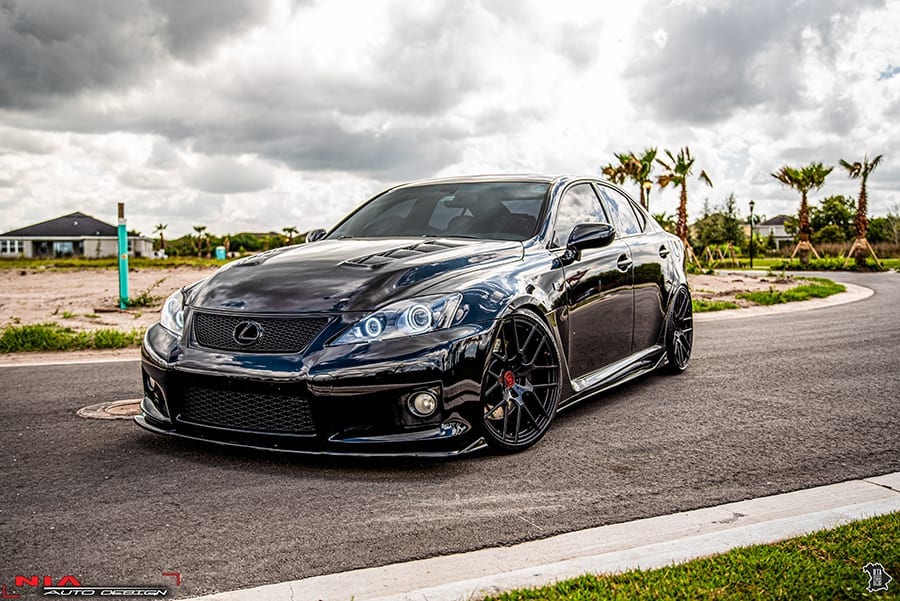 NIA Lexus IS-F Full Splitter lip (Front, Sides, Rears) 2008-14 ISF08-FK