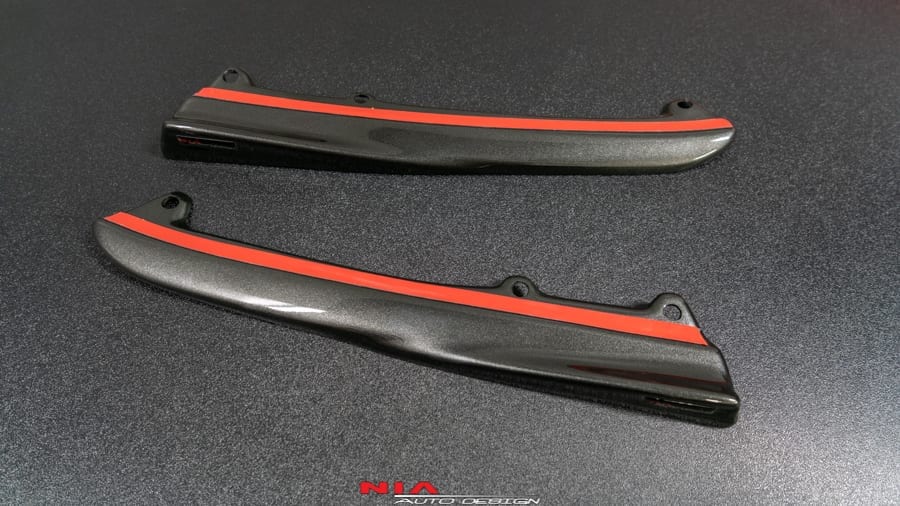 lexus isf rear bumper skirt extensions