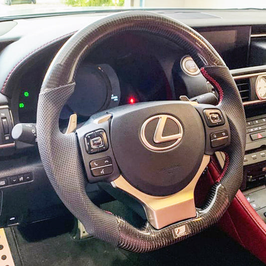 NIA Lexus IS 2006-2013 Carbon Fiber Steering Wheel IS06-REG-STW-REG