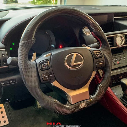 NIA Lexus IS 2014-2016 Carbon Fiber Steering Wheel IS14-STW-REG