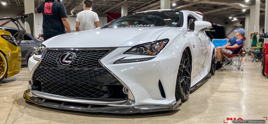 NIA Lexus RC NIA Carbon Fiber Front Splitter lip body Kit (2015-18) RC15-FS-CF.