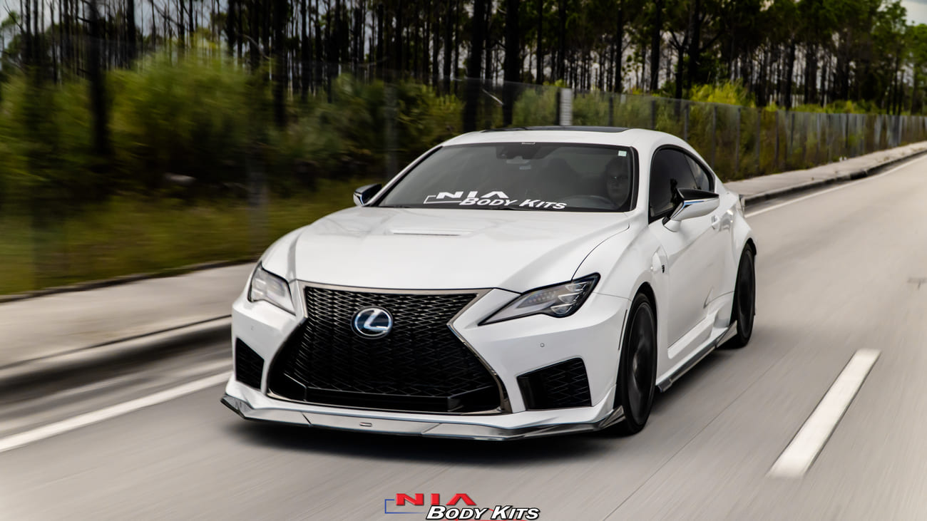 NIA Lexus RC-F NIA Full Splitter Body Lip Kit (5pcs-Front, Sides, Rear) 2020-2024 RCF20-FK