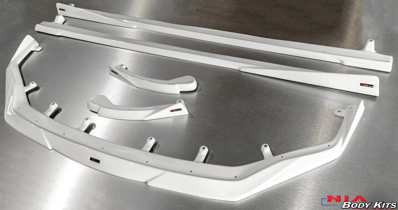 NIA Lexus RC-F NIA Full Splitter Body Lip Kit (5pcs-Front, Sides, Rear) 2020-2024 RCF20-FK