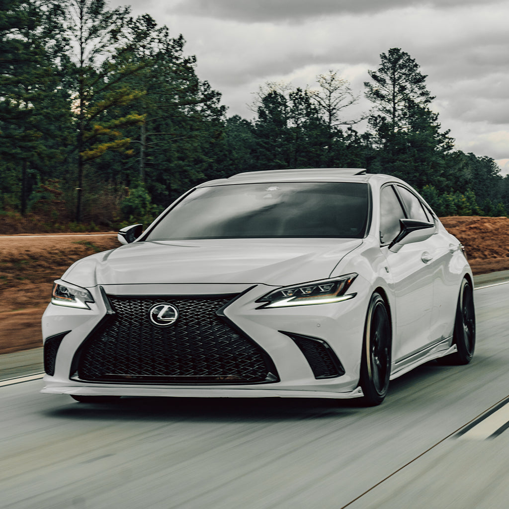 Lexus ES Base Model, F-Sport NIA Full lip Body Kit 5pcs (Front Splitter, Side Skirt Rockers, Rear apron spats) 2019-2025 in ABS