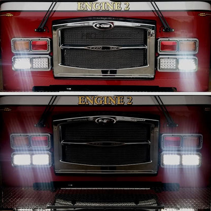 Universal 6x4 Pair H4 High Low Beam 1500 Lumens 45W Headlight Lamp