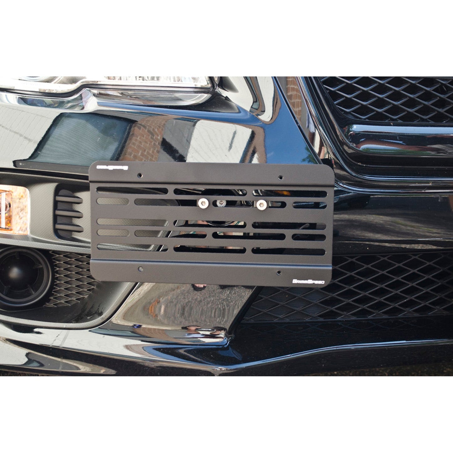 GrimmSpeed License Plate Relocation Kit - 2015-17 Subaru WRX/STI, 2012-16 Impreza/Crosstrek GRM094063
